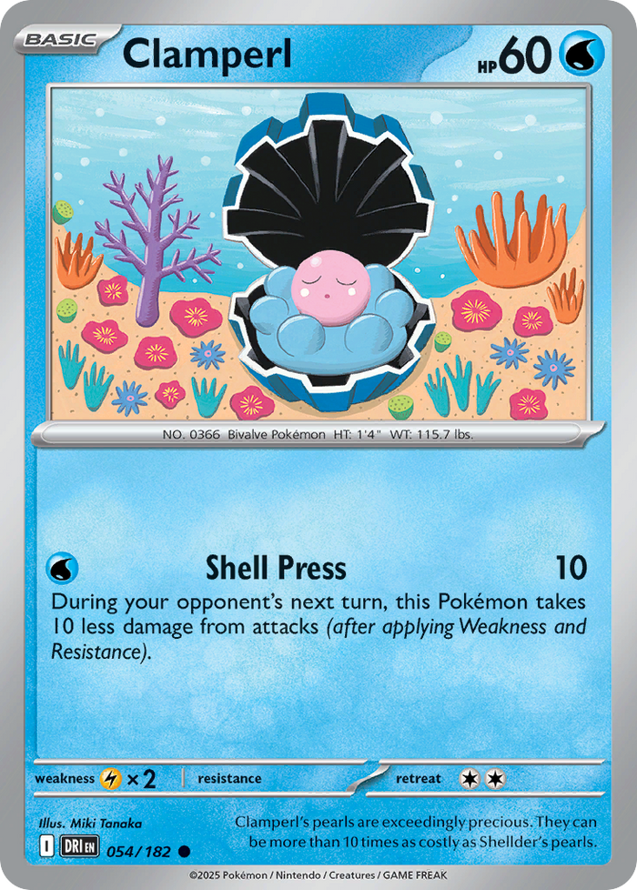 Clamperl - 054/182 - Destined Rivals