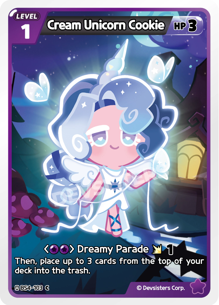 Cream Unicorn Cookie - BS4-103 [C]