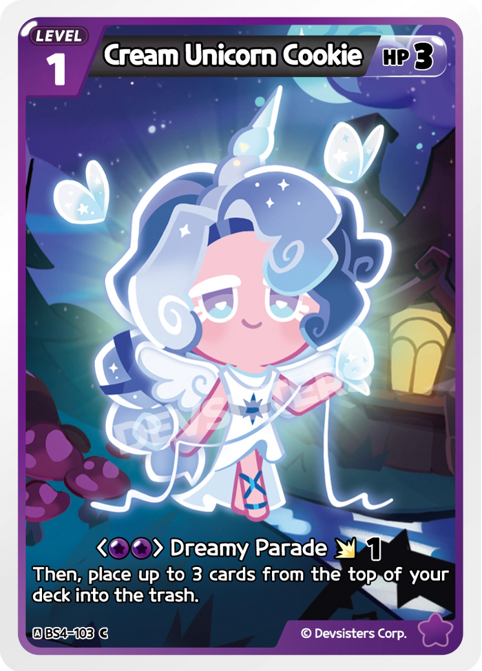 Cream Unicorn Cookie - BS4-103 [C]