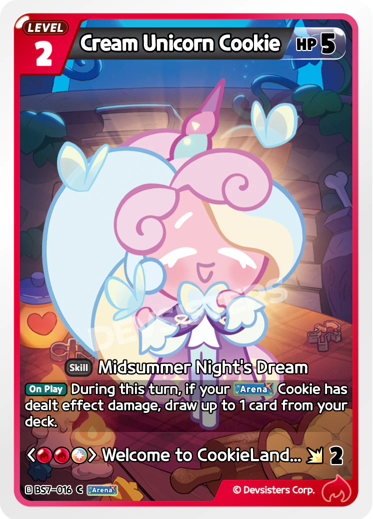 Cream Unicorn Cookie - BS7-016 [C]