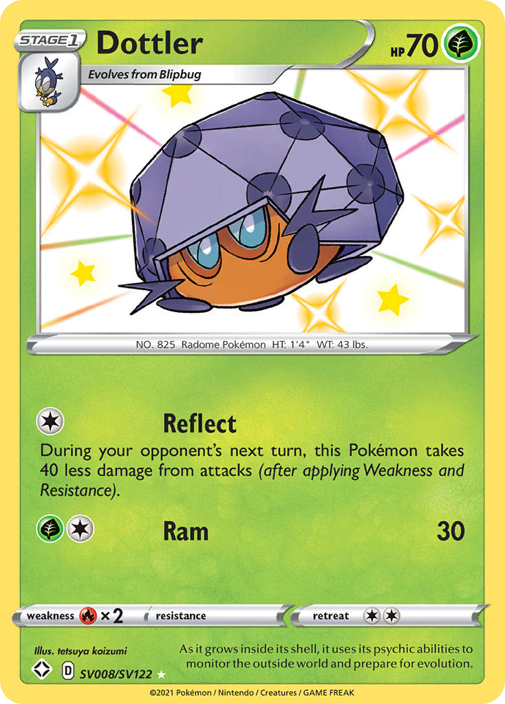 Dottler - SV008/122 - Shining Fates Shiny Vault