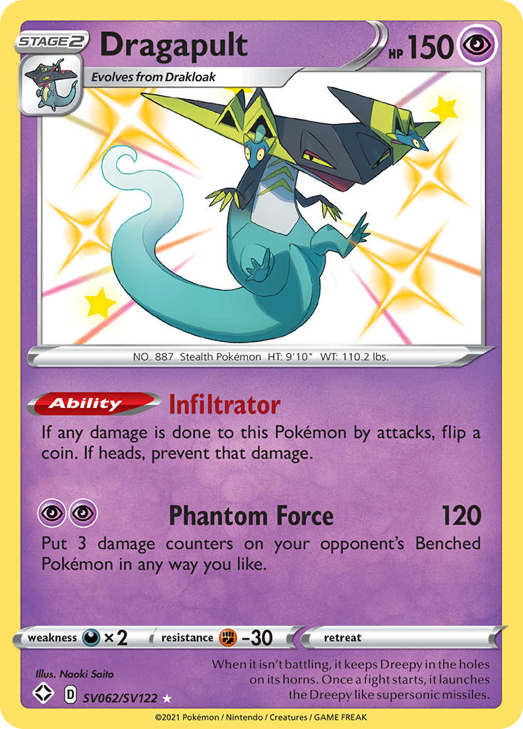 Dragapult - SV062/122 - Shining Fates Shiny Vault