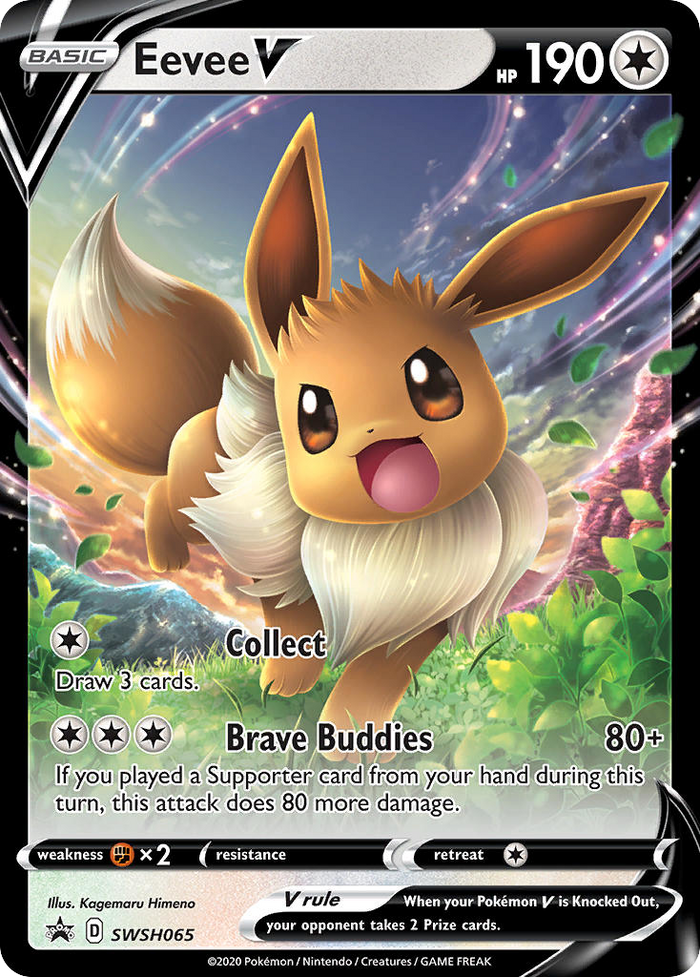 Eevee V - SWSH065/307 - Black Star Promos