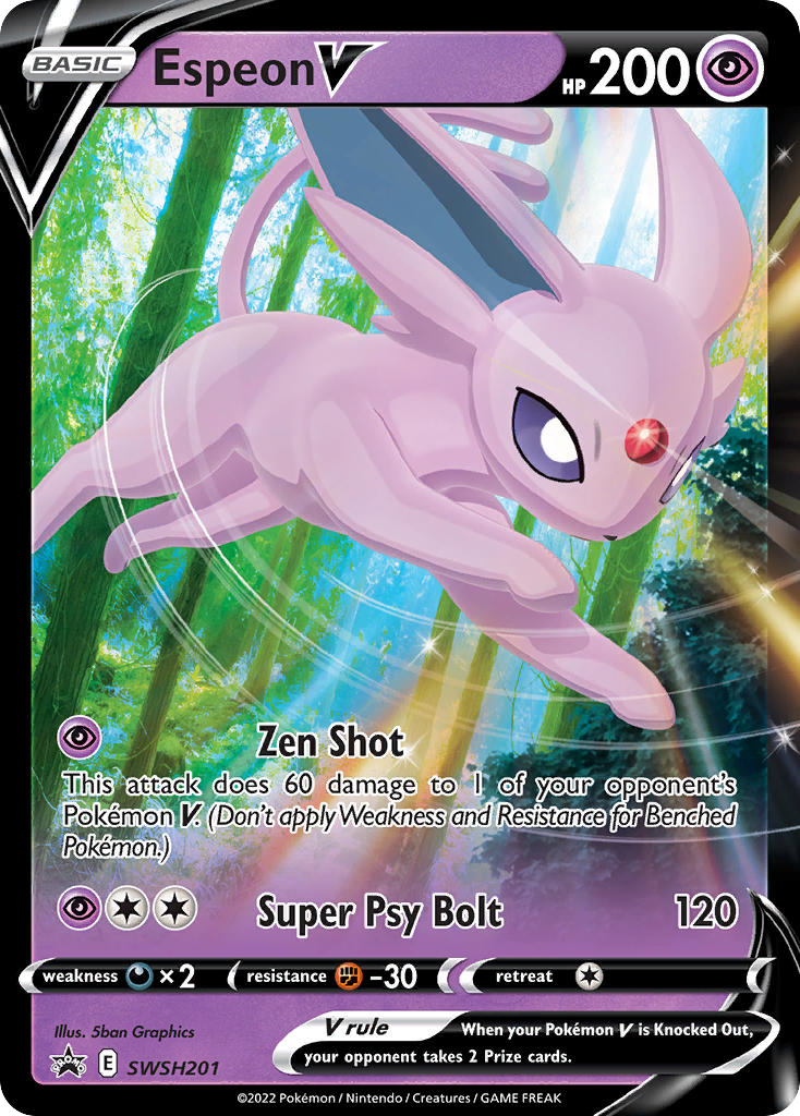 Espeon V - SWSH201/307 - Black Star Promos