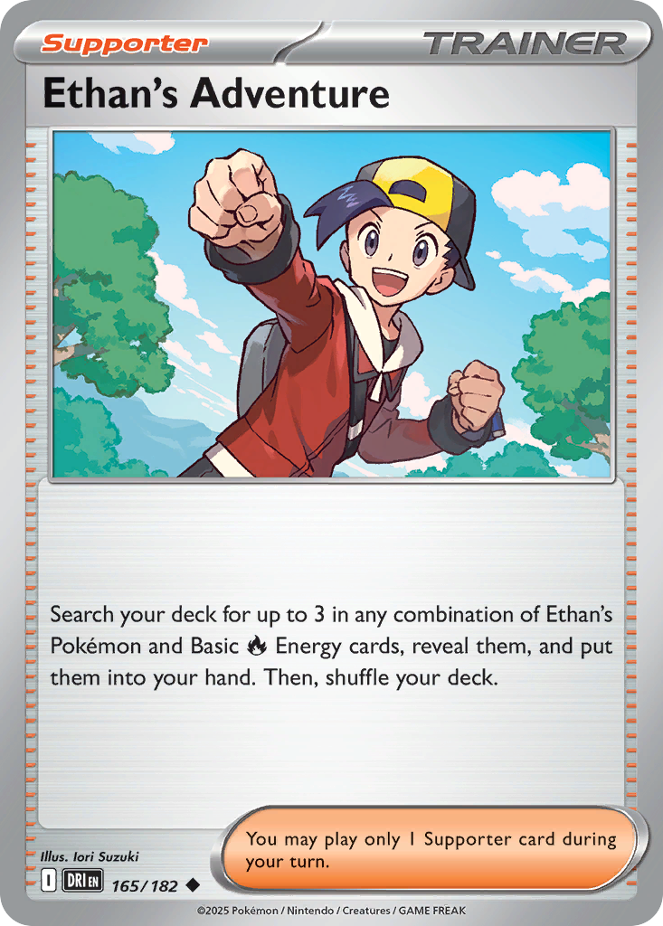 Ethan's Adventure - 165/182 - Destined Rivals - [Reverse Holo]