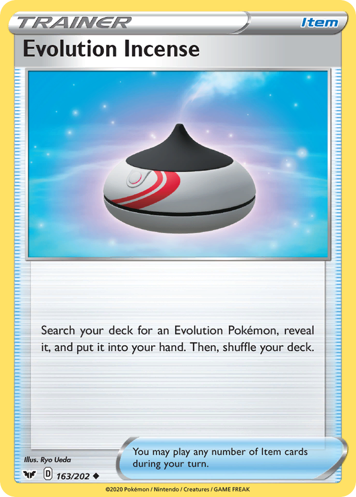 Evolution Incense - 163/202 - Sword & Shield - [Reverse Holo]