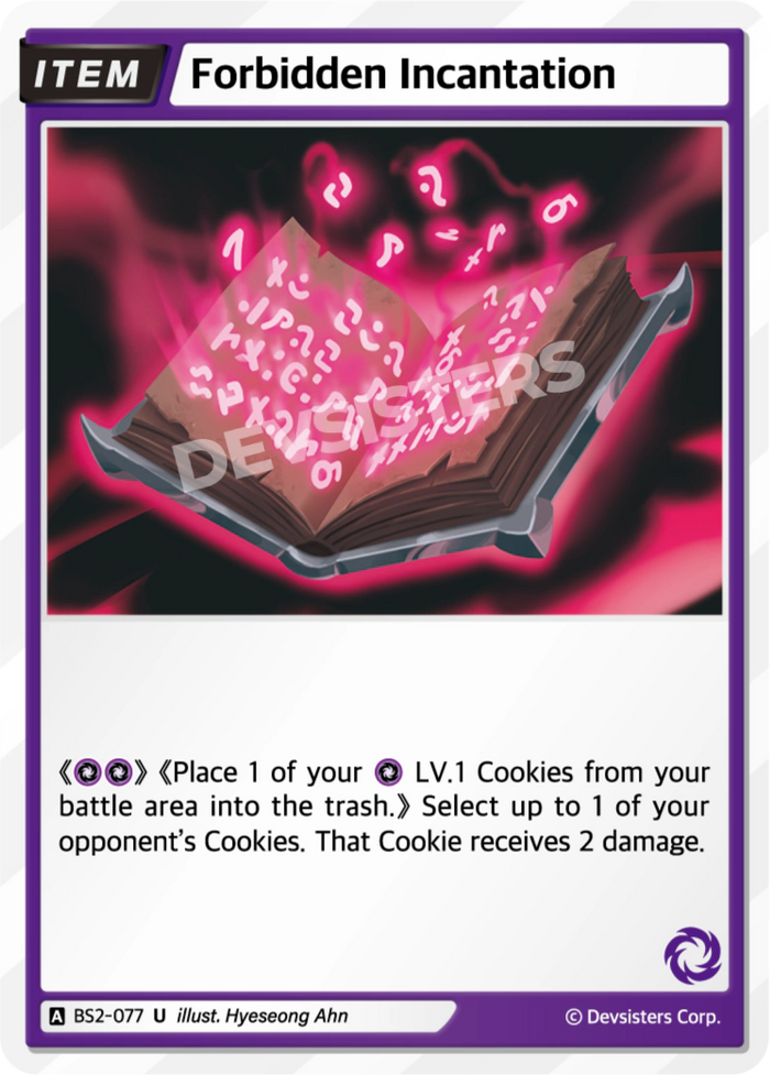 Forbidden Incantation - BS2-077 [U]