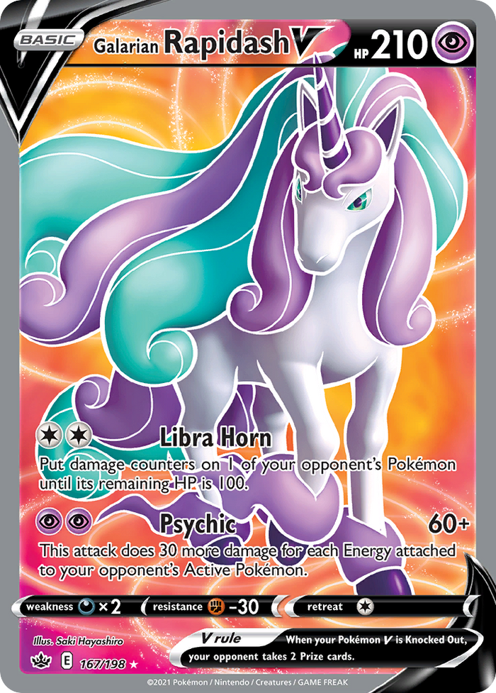 Galarian Rapidash V - 167/198 - Chilling Reign