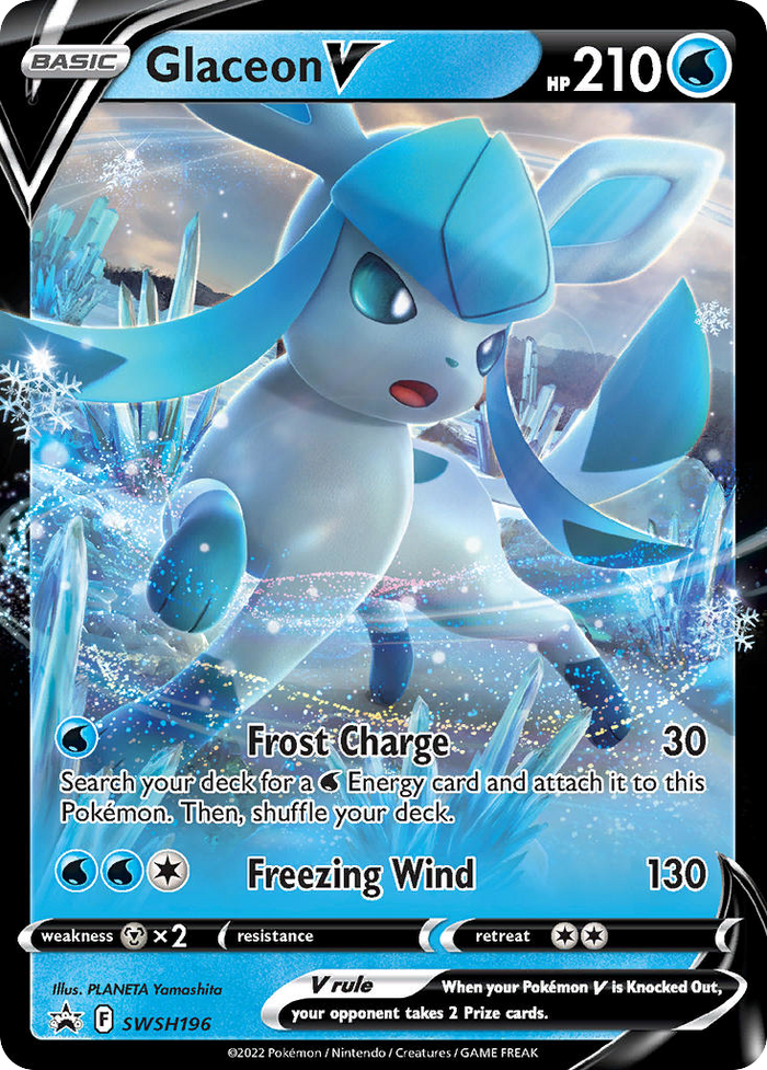 Glaceon V - SWSH196/307 - Black Star Promos