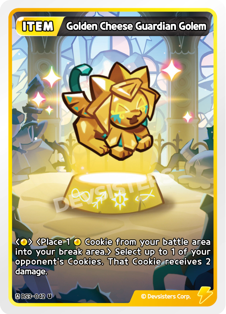 Golden Cheese Guardian Golem - BS3-042 [U]