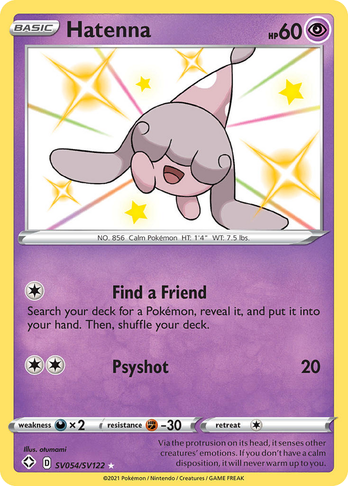Hatenna - SV054/122 - Shining Fates Shiny Vault