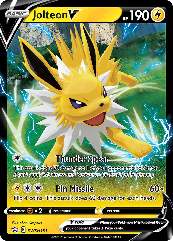 Jolteon V - SWSH151/307 - Black Star Promos
