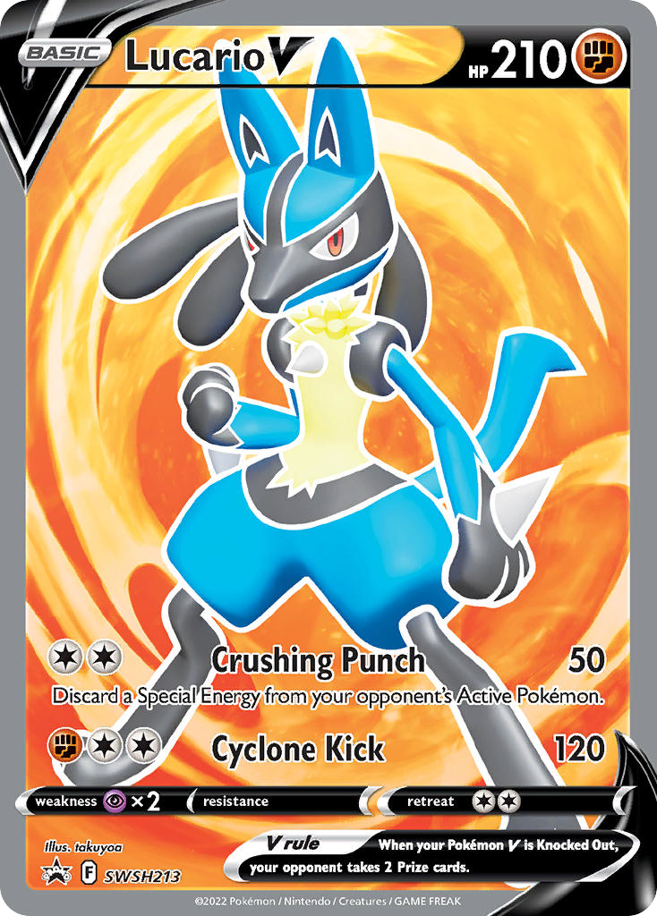 Lucario V - SWSH213/307 - Black Star Promos