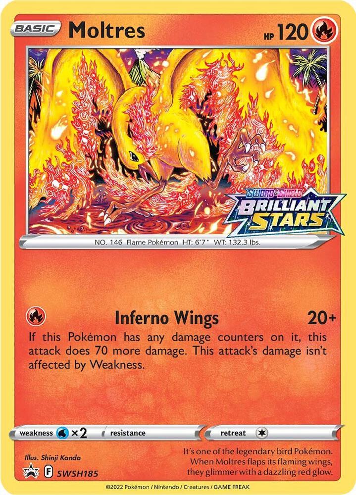 Moltres - SWSH185 - Sword & Shield Promo Cards