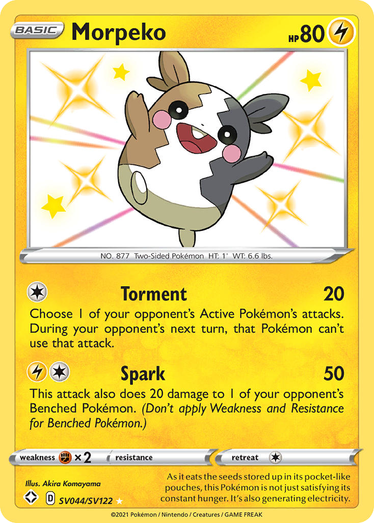 Morpeko - SV044/122 - Shining Fates Shiny Vault
