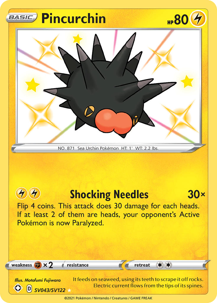 Pincurchin - SV043/122 - Shining Fates Shiny Vault