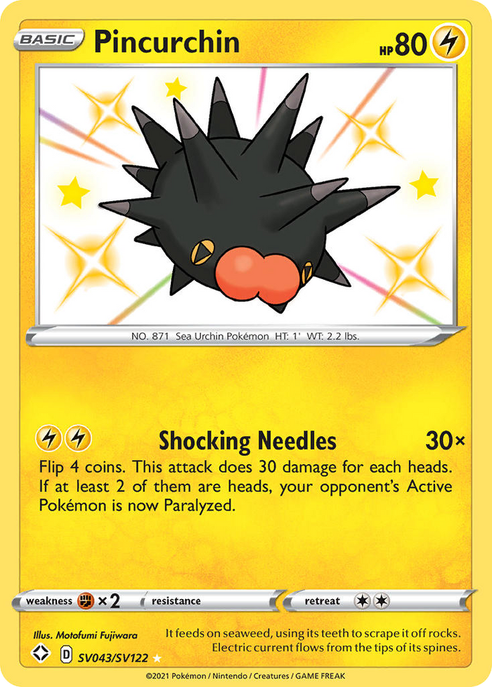 Pincurchin - SV043/122 - Shining Fates Shiny Vault