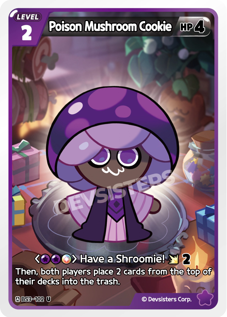 Poison Mushroom Cookie - BS3-102 [U]