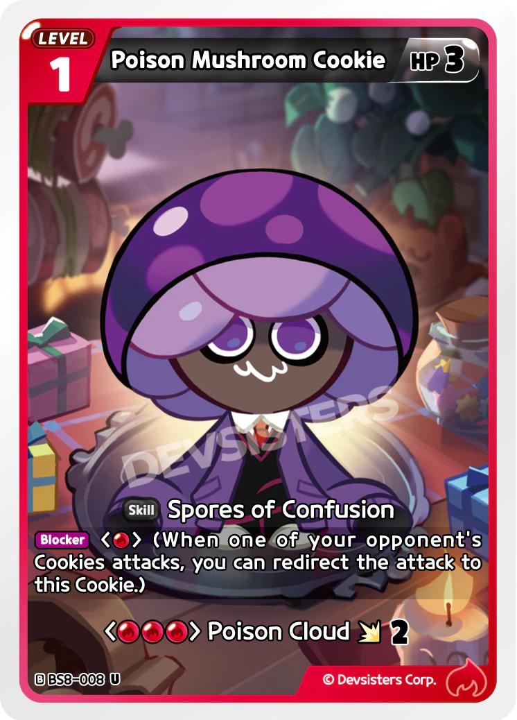 Poison Mushroom Cookie - BS8-008 [U]