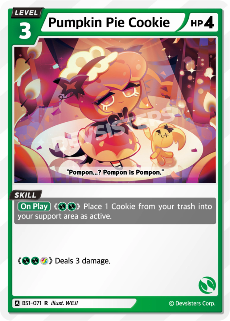 Pumpkin Pie Cookie - BS1-071 [R]
