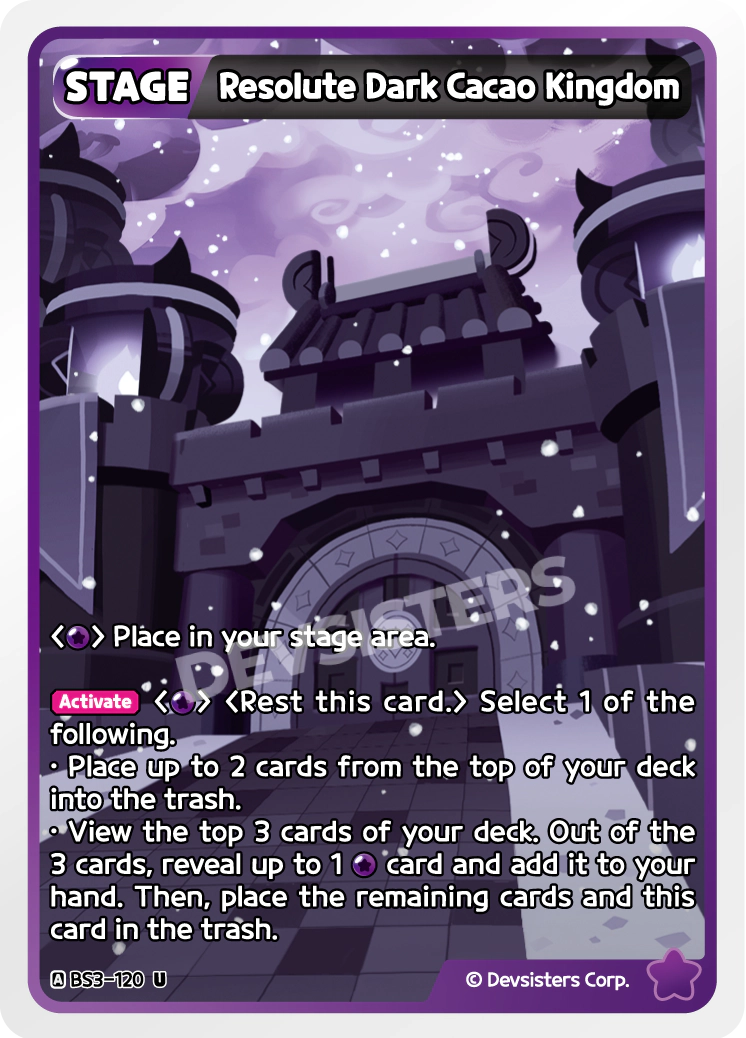 Resolute Dark Cacao Kingdom - BS3-120 [U]