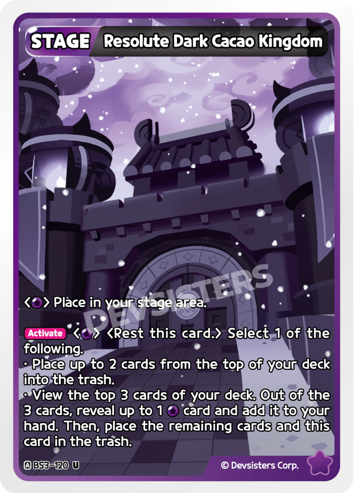 Resolute Dark Cacao Kingdom - BS3-120 [U]