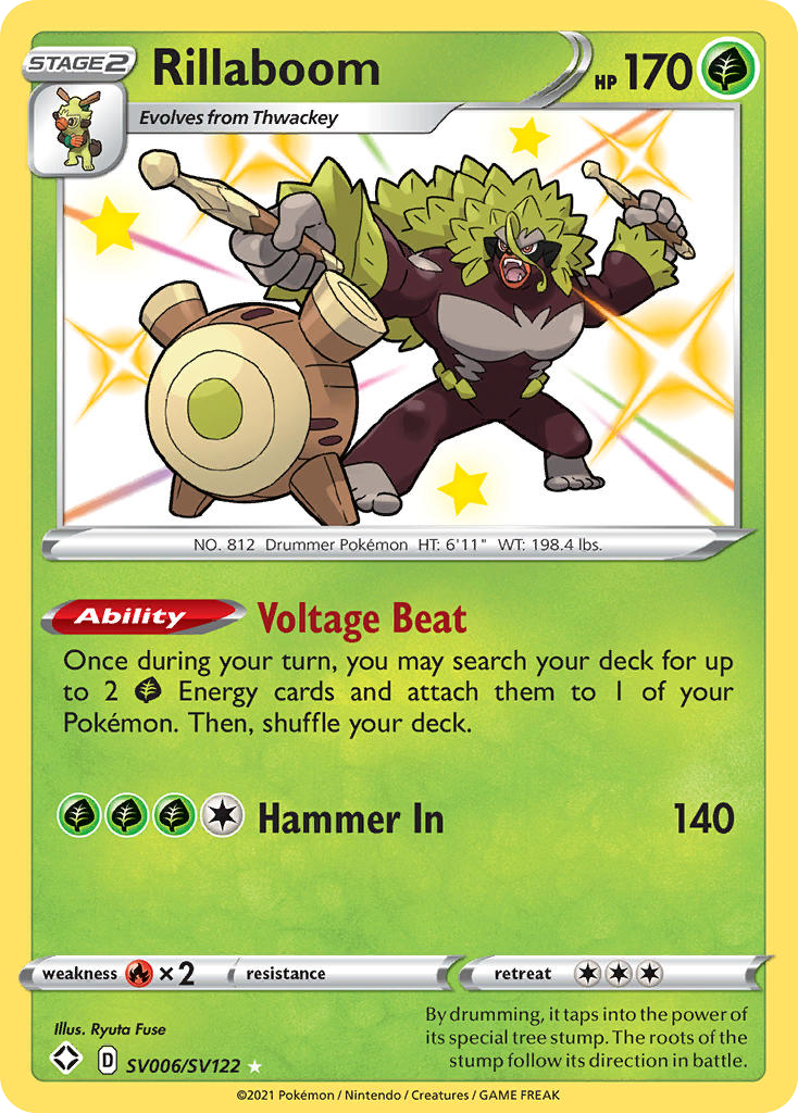 Rillaboom - SV006/122 - Shining Fates Shiny Vault