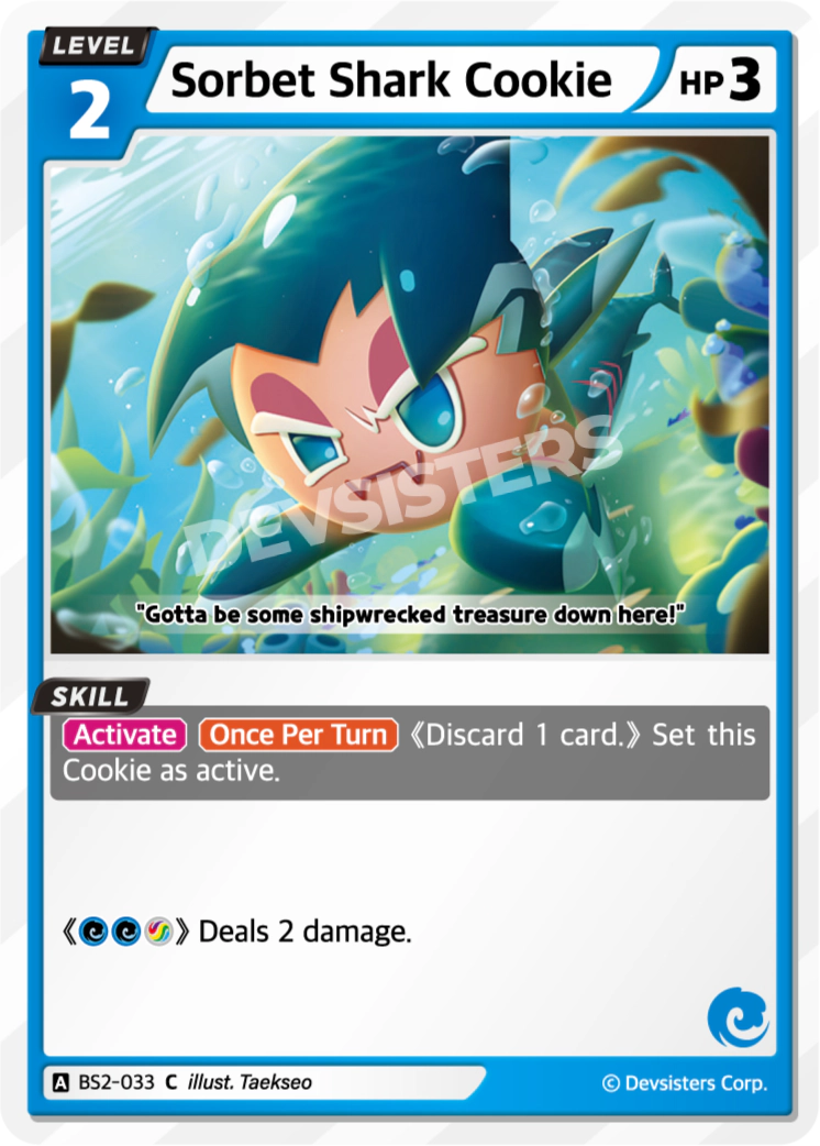 Sorbet Shark Cookie - BS2-033 [C]