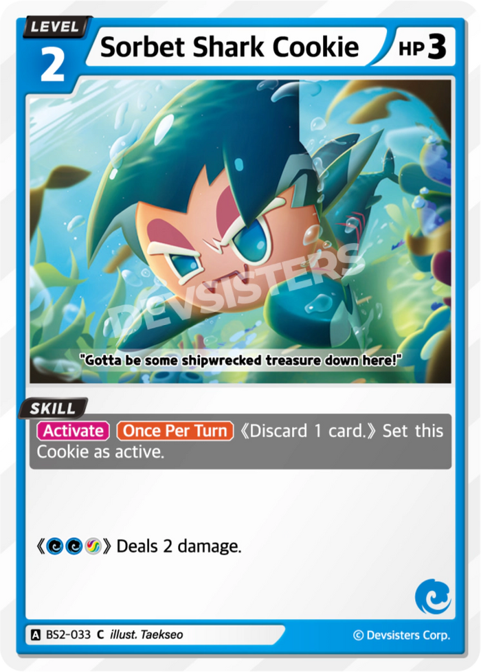 Sorbet Shark Cookie - BS2-033 [C]