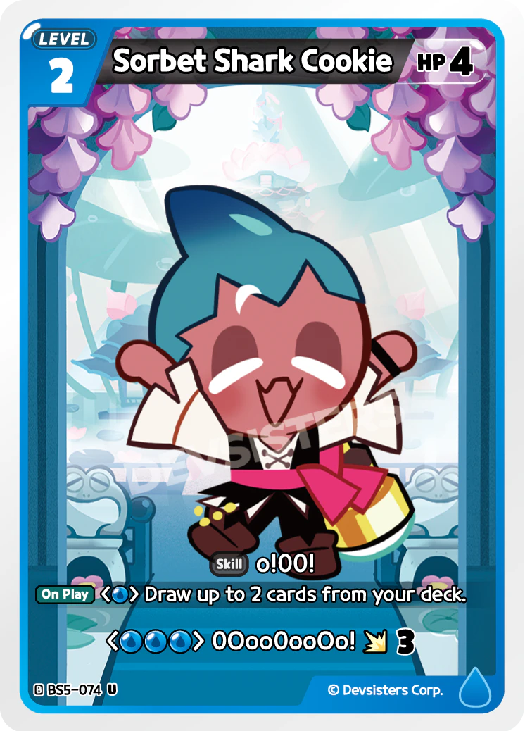 Sorbet Shark Cookie - BS5-074 [U]
