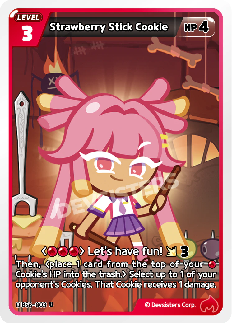 Strawberry Stick Cookie - BS6-003 [U]