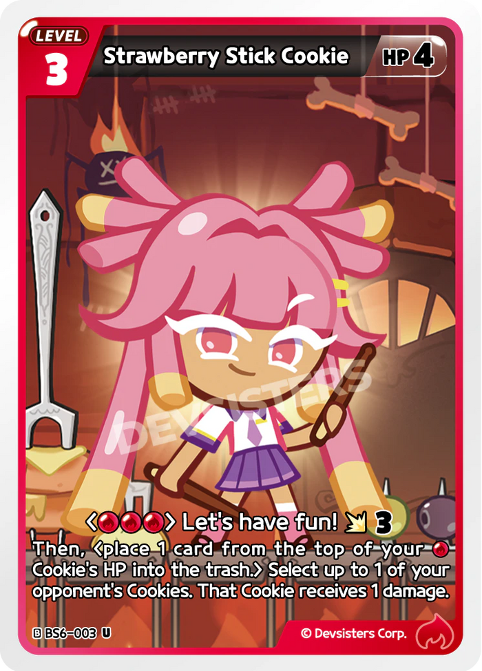 Strawberry Stick Cookie - BS6-003 [U]