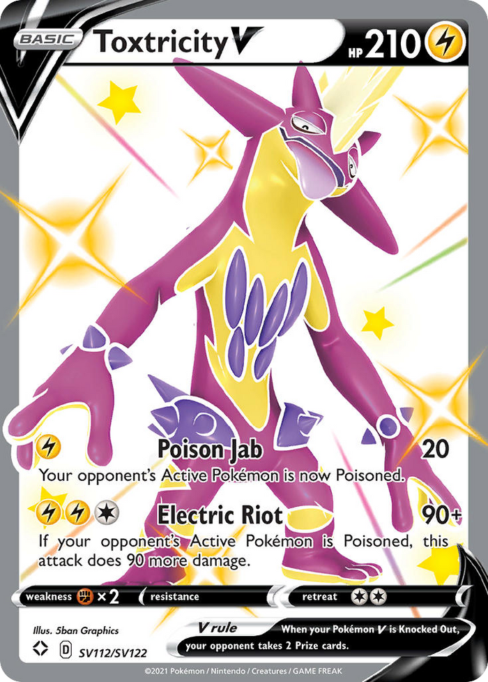 Toxtricity V - SV112/122 - Shining Fates Shiny Vault