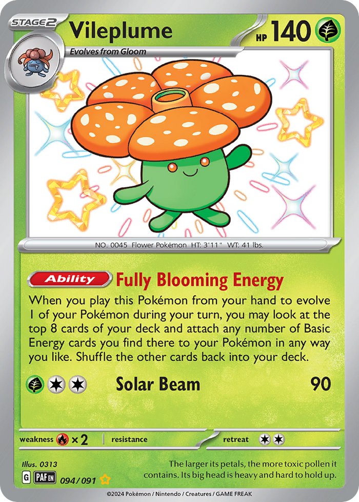 Vileplume - 094/91 - Paldean Fates