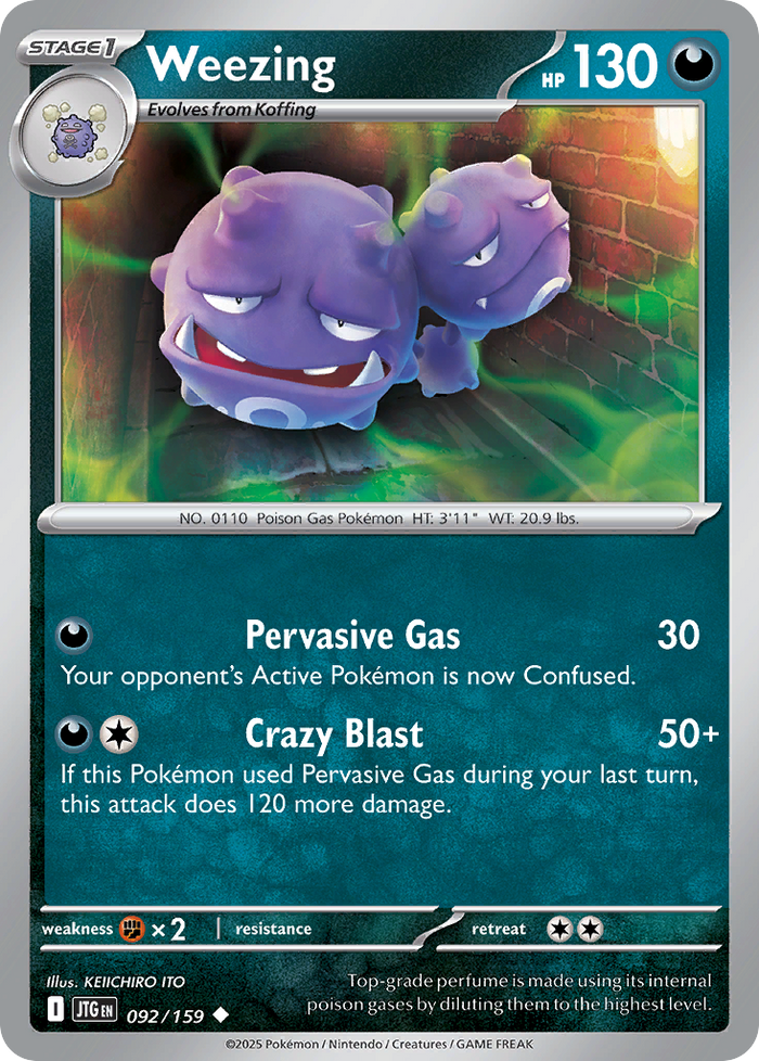 Weezing - 092/159 - Journey Together - [Reverse Holo]