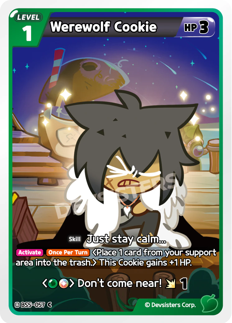 Werewolf Cookie - BS5-057 [C]